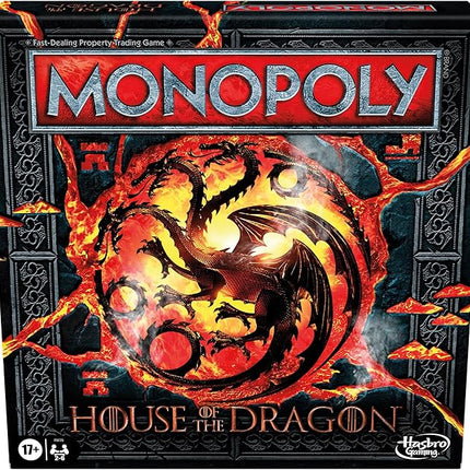 Monopoly House of the Dragon Edition Board Game | Based on the Hit TV Series | Ages 17 and Up | 2 to 6 Players | Strategy Games (Amazon Exclusive)