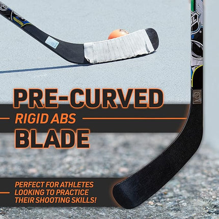 Franklin Sports NHL Kids Street Hockey Sticks - Youth, Junior + Senior Sticks - Right + Left Handed - 40", 48" + 56"