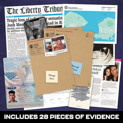 MMC Death of an Influencer – Thrilling Murder Mystery Games for Adults in Bali Paradise – 28 Realistic Evidence Pieces, 150 Min Gameplay (3.5/5 Difficulty) – Cold Case Files Game for 1-10 Players