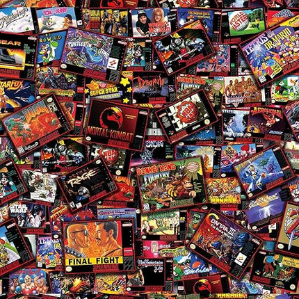 Super Never Ending Showdowns Retro Video Games 1000-Piece Jigsaw Puzzle for Adults, Kids | Interactive Brain Teaser, Educational Toys & Games, Home Activities, Building Sorting Toys for Creative Play