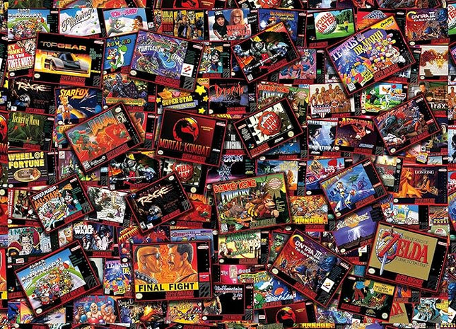 Super Never Ending Showdowns Retro Video Games 1000-Piece Jigsaw Puzzle for Adults, Kids | Interactive Brain Teaser, Educational Toys & Games, Home Activities, Building Sorting Toys for Creative Play