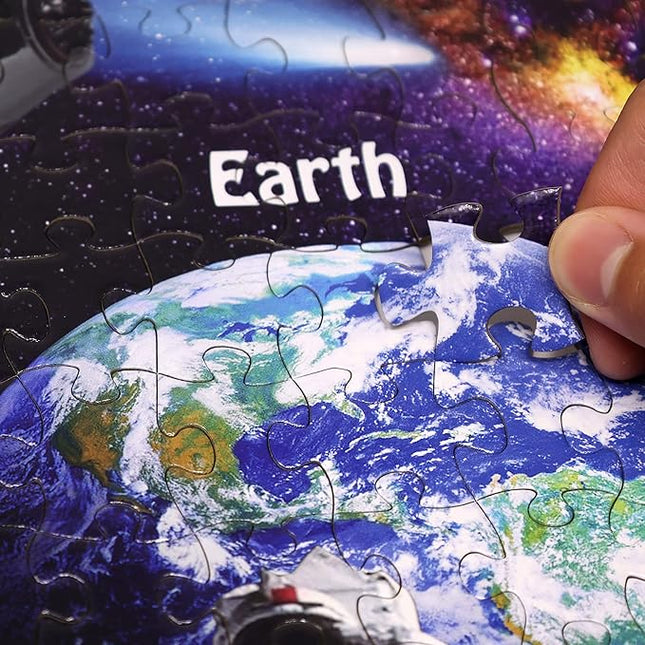 Think2Master Solar System & Space Exploration 500 Pieces Large Format Jigsaw Puzzle for Kids 12+, Teens, Adults & Families. Great Gift for stimulating Learning About Astronomy. Size: 26.8” X 18.9”