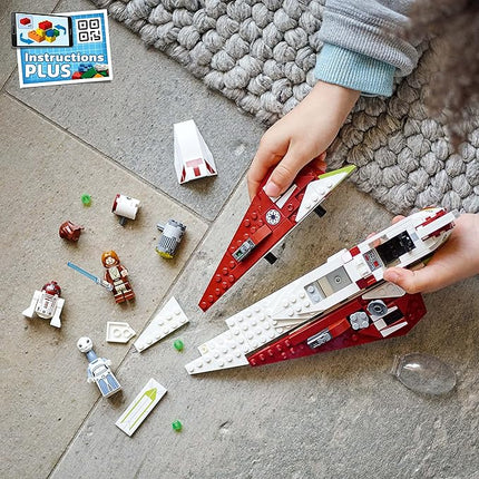LEGO Star Wars OBI-Wan Kenobi's Jedi Starfighter 75333 Building Toy Set - Features Minifigures, Lightsaber, Clone Starship from Attack of The Clones, Great Gift for Kids, Boys, and Girls Ages 7+