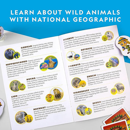 National Geographic My First Safari Board Game for Kids 4-6 – Animal Game for Kids & Adults, Cooperative Fun Perfect for Family Game Night, Kids Board Games, Games for Family Night