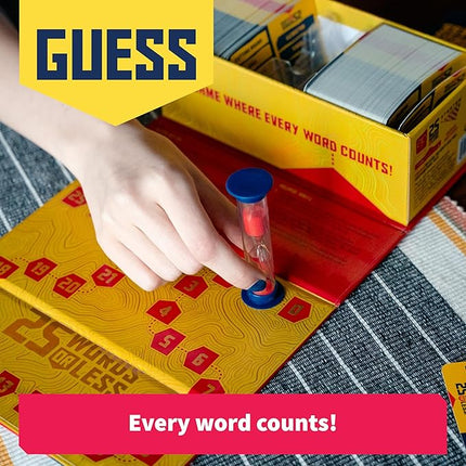 25 Words or Less Board Game, Figure Out the Secret Words Before Time Runs Out, 300 Cards, Timer & Countdown Board Included, Fast-Paced Party Game for Families & Adults,Fun for Game Nights & Gatherings