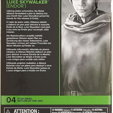 STAR WARS The Black Series Luke Skywalker (Endor) Toy 6-Inch Scale Return of The Jedi Collectible Figure, Kids Ages 4 and Up