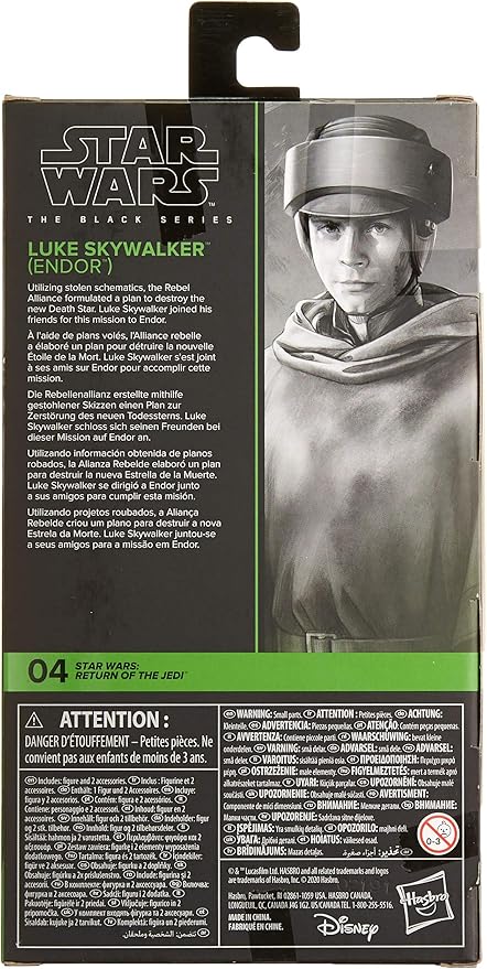 STAR WARS The Black Series Luke Skywalker (Endor) Toy 6-Inch Scale Return of The Jedi Collectible Figure, Kids Ages 4 and Up