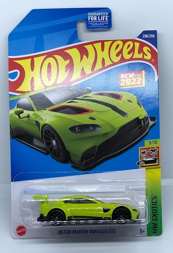 Hot Wheels 2022 - Aston Martin Vantage GTE - HW Exotics 9/10 - 238/250 - Mint/NrMint - Ships Bubble Wrapped in a Box