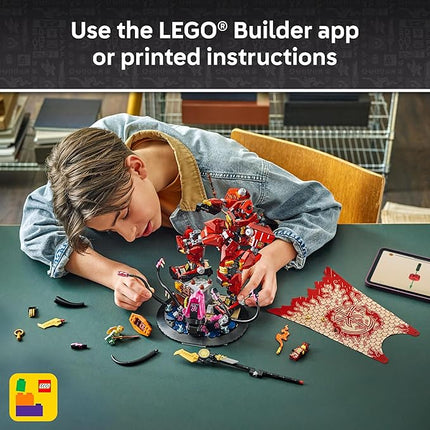 LEGO NINJAGO The Fire Knight Mech Building Set - Model Kit with Kai Minifigure from Legends Monstrosity - Teen Room Decor - Gift for Teenage Boys and Girls, Ages 14+ - 71846