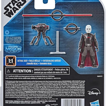 STAR WARS Mission Fleet Gear Class Duel in The Darkness, 2.5-Inch-Scale Grand Inquisitor Action Figure, Toy for Kids Ages 4 and Up