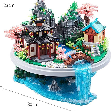 7626 PCS Micro Building Blocks Set Chinese Peachtree Model for Adults Decorative Creative Toy Present for Children Age of 14+ Cherry Blossom Tree Building Set