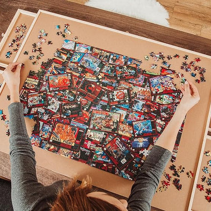 Super Never Ending Showdowns Retro Video Games 1000-Piece Jigsaw Puzzle for Adults, Kids | Interactive Brain Teaser, Educational Toys & Games, Home Activities, Building Sorting Toys for Creative Play