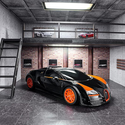 BEZGAR Bugatti Toy Car - Officially Licensed Bugatti Grand Sport Vitesse Remote Control Car,1:24 Scale Sport Racing Toy Car Model Vehicle for Kids, Adults, Girls and Boys (47000 Black)