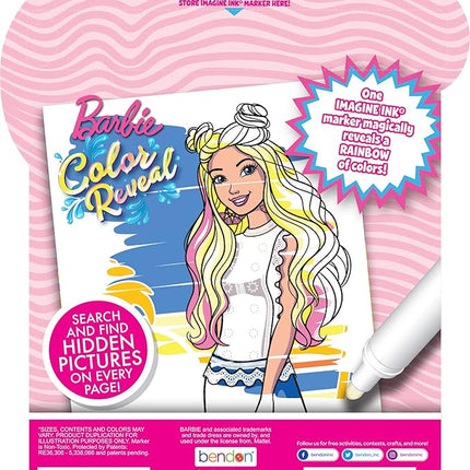 Bendon Barbie Mattel 20-Page Imagine Ink Magic Pictures with 1 Mess Free Marker 47002