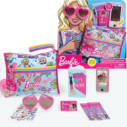 Barbie Electronic 10-Piece Purse Set, Kids Toys for Ages 3 Up by Just Play