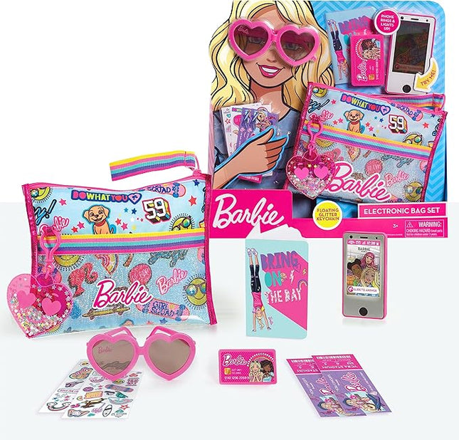Barbie Electronic 10-Piece Purse Set, Kids Toys for Ages 3 Up by Just Play
