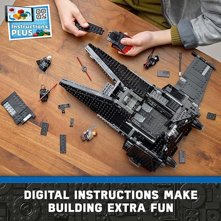 LEGO Star Wars Inquisitor Transport Scythe 75336 Buildable Toy Starship, OBI-Wan Kenobi Set, Ben Kenobi Minifigure with Blue and Double-Bladed Red Lightsabers