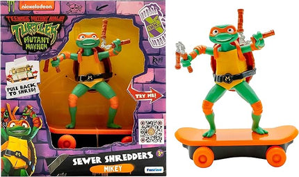 Teenage Mutant Ninja Turtles 5" Sewer Shredders Movie Edition Michelangelo Ages 3+ Shredding Action Figure