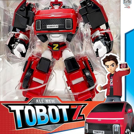 New TOBOT, TOBOT Z, Youngtoys Transforming Collectible Vehicle to Robot, Heroes Animation Character Toys for Kids 3 and up Transform Toys Cars, Large Size 8-inch