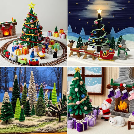 Caydo 1000Pieces Pipe Cleaners for Valentine's Day Decorations 40 Assorted Colored Chenille Stems with 100 Pieces Wiggle Eyes for Art and Crafts, Children’s Craft Supplies (6 mm x 12 inch)