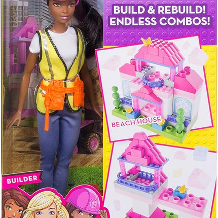 Barbie Builder Doll & Playset, Black Hair