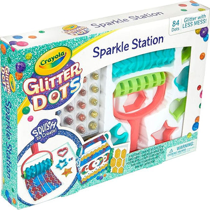 Crayola 04 0704 Glitter Dots Sparkle Station Craft Kit, Gift for Kids Age 6+