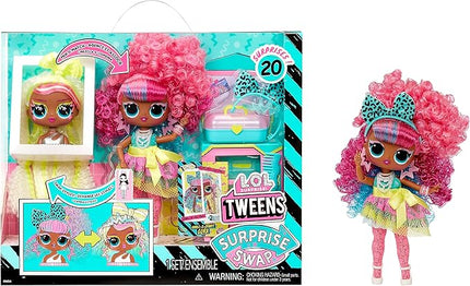 L.O.L. Surprise! Tweens Surprise Swap Curls-2-Crimps Cora Fashion Doll with 20+ Surprises Including Styling Head and Fabulous Fashions and Accessories – Great Gift for Kids Ages 4+
