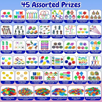 Amy&Benton 500pcs Party Favors for Kids 8-12 4-8 3-5, Goodie Bags Stuffers,Pinata Stuffers Fillers,Treasure Box Toys for Classroom Prizes,Birthday Easter Christmas Haloween Valentine Holiday Supplies