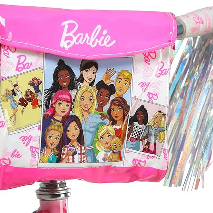 Dynacraft Barbie 12-18 Inch Girls BMX Bike for Age 3-9 Years - Fun and Stylish Design, Sturdy and Durable, Perfect for Kids Learning to Ride, Easy to Assemble, Ideal for Young Riders