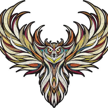 EWA Home Décor – Owl Small 70 Pieces – Wooden Jigsaw Puzzle for Adults – Perfect for Artistic Home Decoration and Mindful Relaxation