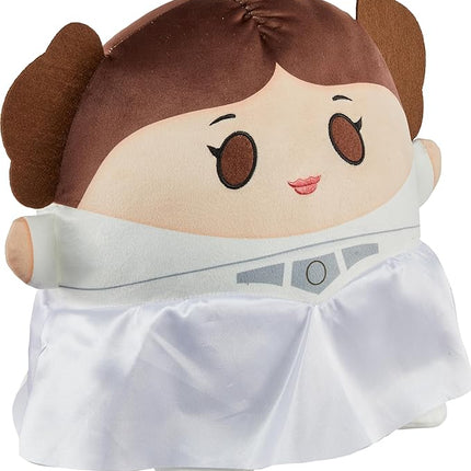 Mattel Star Wars Cuutopia Plush Figure, 10-inch Princess Leia Soft Rounded Pillow Doll, Collectible Toy Inspired by the Fan-Favorite Character