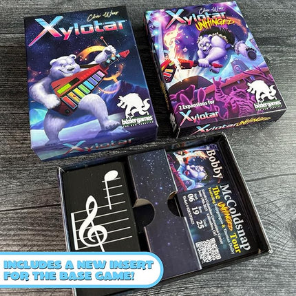 Xylotar Unhinged - The Ultimate Expansion for the Epic 80s Synthesizer Rock Inspired Trick Taking Card Game | from The Creators of One Night Ultimate Werewolf | 2-5 Players, 30 Minutes Play Time