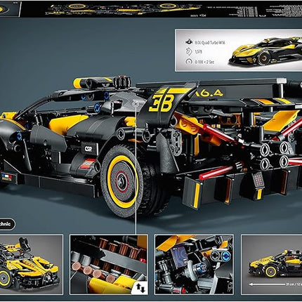 LEGO 42151 Technic Bugatti Car Toy Car Racing Model Car Collectible Iconic Vehicles from 9 Years Old