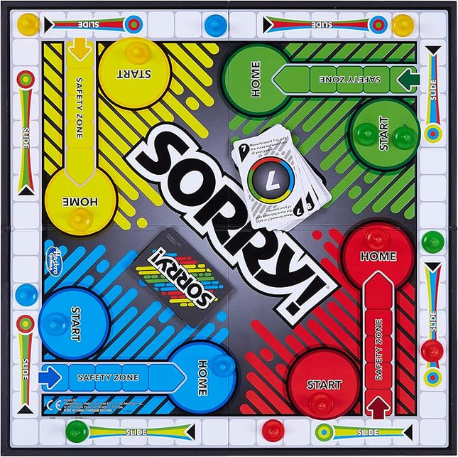 Hasbro Gaming Sorry! Kids Board Game, Family Board Games for Kids and Adults, 2 to 4 Players, Family Games, Kids Games, Ages 6 and Up