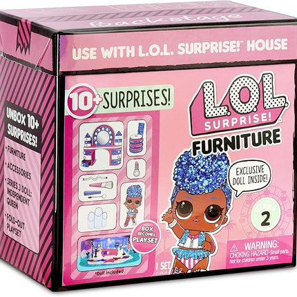 L.O.L. Surprise! Furniture Backstage with Independent Queen & 10+ Surprises