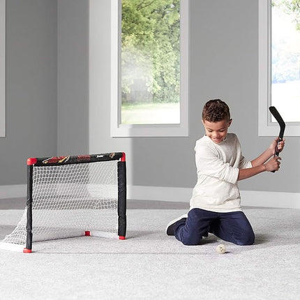 Franklin Sports NHL Mini Hockey Set - Kids Indoor Knee Hockey Goal, Ball, + 2 Stick Combo - Youth Team Indoor Toy Set - Official - Ages 3+