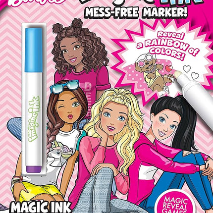 Bendon Barbie Mattel 16 Page Imagine Ink Coloring Book with 1 Mess Free Marker 49749