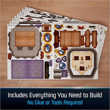 4D Build, Harry Potter Diagon Alley 3D Model Kit with 4 Buildings, Harry Potter Collectibles & Desk Décor, Adult Puzzle, Building Toys, 3D Puzzles for Adults & Teens, 287 Pieces, for Ages 12 & Up