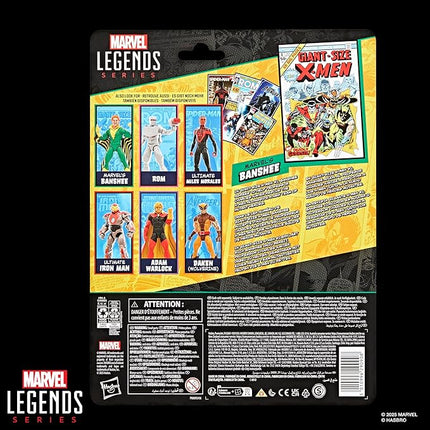 Marvel Legends Series Banshee, Giant-Size X-Men #1 (1975) Comics-Inspired Collectible 6-Inch Scale Action Figure with Character-Sized Comic Accessory