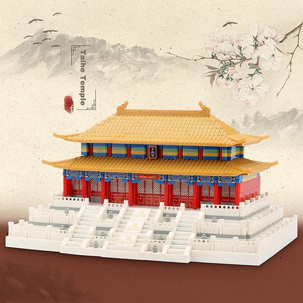 Chinese Architecture Micro Building Blocks Set Hall of Supreme Harmony Collection Model for Display 2166PCS Creative Toy Building Sets for Adults and Age 14+