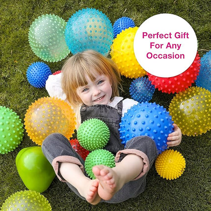 Edushape Sensory Ball for Baby - 7” Solid Primary Color Baby Ball That Helps Enhance Gross Motor Skills for Kids Aged 6 Months & Up - Pack of 1 Vibrant Colorful and Unique Textured Ball for Baby