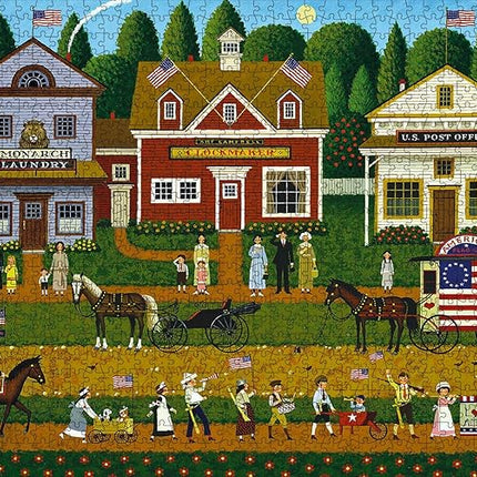 Buffalo Games - Charles Wysocki - Young Patriots - 1000 Piece Puzzle - Challenging Puzzle Perfect for Game Nights - Finished Size is 26.75 x 19.75