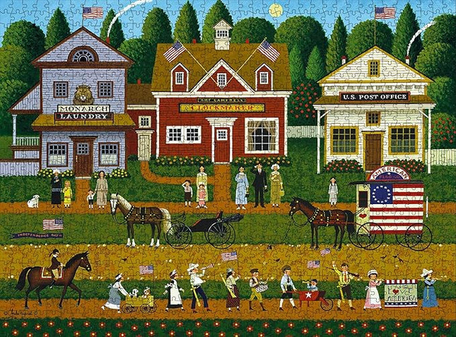 Buffalo Games - Charles Wysocki - Young Patriots - 1000 Piece Puzzle - Challenging Puzzle Perfect for Game Nights - Finished Size is 26.75 x 19.75