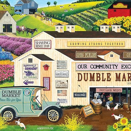 MasterPieces Dumble Market Jigsaw Puzzle - 500 Piece EZ Grip Puzzle for Adults - Ages 14+