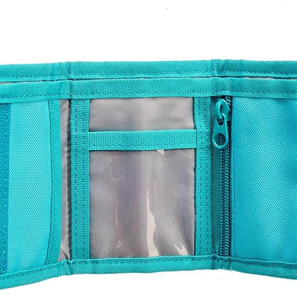 LEGO Trifold Wallet, Kids Unisex Wallet for Boys and Girls, with Clear ID Window, Card and Cash Pockets and Secure Hook and Loop Closure, Hotdog Guy