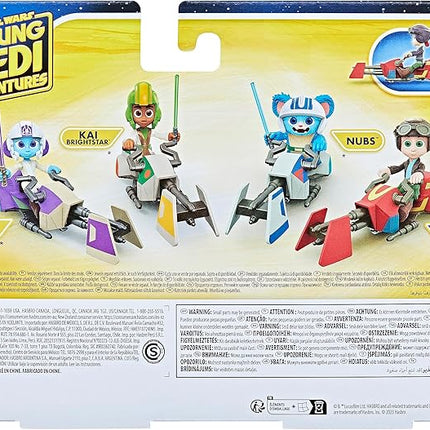 Star Wars: Young Jedi Adventures Nash Durango Figure & Speeder Bike, 4-Inch Scale Action Figures & Vehicles, Toys, Preschool Toys for 3 Year Old Boys & Girls