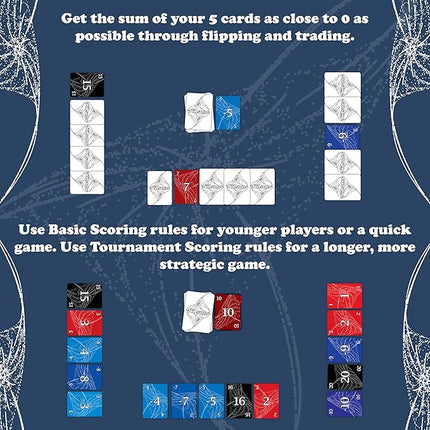 Nilsum - A Zero Sum Strategy Game - Casual Strategy Game for Adults, Teens, and Kids, Family Games for Kids and Adults, Card Games for Adults