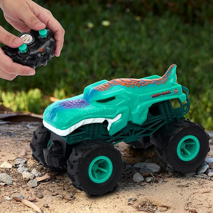 Hot Wheels Monster Trucks Mega-Wrex Battery-Powered RC Truck with All-Terrain Tires
