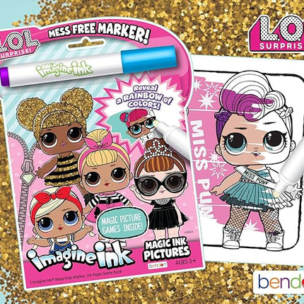 Bendon L.O.L. Surprise Imagine Ink Magic Ink Picture, Game & Activity Book 42755,Multicolor