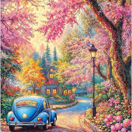 Romantic Corner Spring Jigsaw Puzzles, Puzzles for Adults 1000 Pieces, Amour Alcove Impossible Challenging Puzzles Game, Home Decoration Puzzle, Interlock Perfectly No Dust